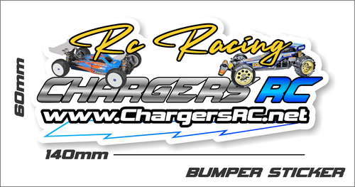 CHARGERS RC BUMPER STICKER